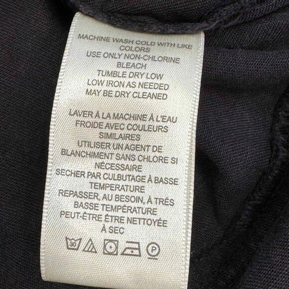 Free People We The Free Cropped Moto Bomber Shirt Relaxed Fit Washed Black Sz XL - Picture 12 of 13